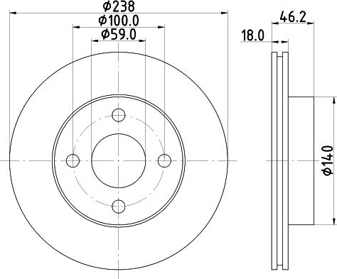 DON PCD14692 - Əyləc Diski furqanavto.az