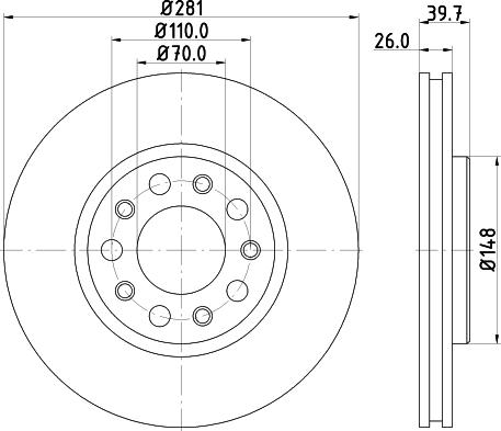 DON PCD14122 - Əyləc Diski furqanavto.az