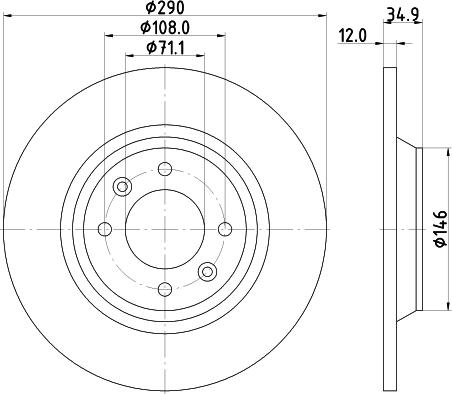 DON PCD14802 - Əyləc Diski furqanavto.az