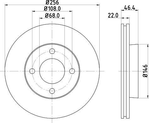 DON PCD14382 - Əyləc Diski furqanavto.az