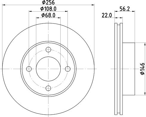 DON PCD14252 - Əyləc Diski furqanavto.az