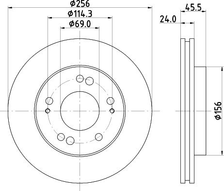 DON PCD15162 - Əyləc Diski furqanavto.az