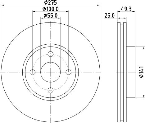 DON PCD15852 - Əyləc Diski furqanavto.az