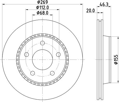 DON PCD15352 - Əyləc Diski furqanavto.az