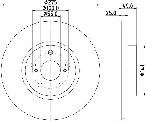 DON PCD15742 - Əyləc Diski furqanavto.az