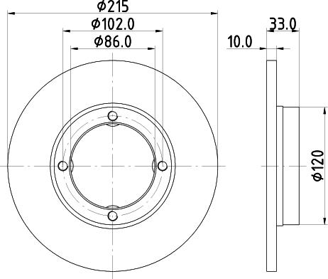 DON PCD16572 - Əyləc Diski furqanavto.az