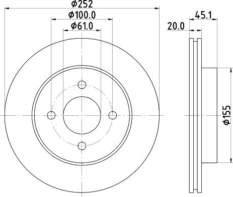 DON PCD16022 - Əyləc Diski furqanavto.az