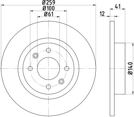 DON PCD10632 - Əyləc Diski furqanavto.az