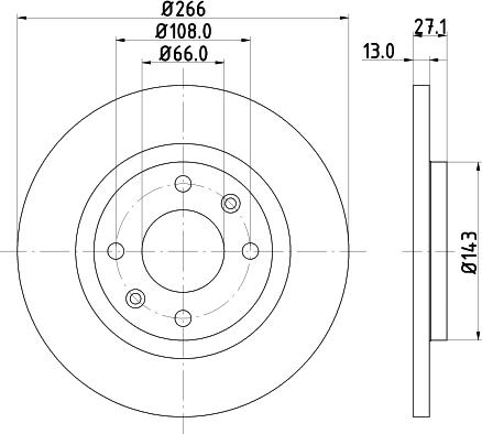 DON PCD10822 - Əyləc Diski furqanavto.az