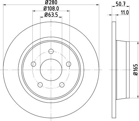 DON PCD11592 - Əyləc Diski furqanavto.az