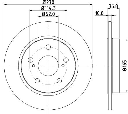 DON PCD11062 - Əyləc Diski furqanavto.az