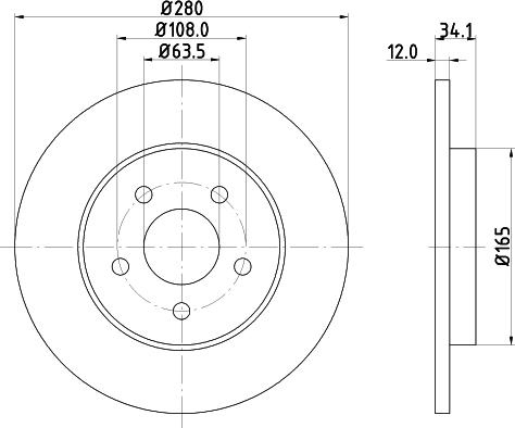 DON PCD18122 - Əyləc Diski furqanavto.az