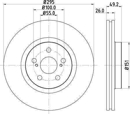 DON PCD18282 - Əyləc Diski furqanavto.az