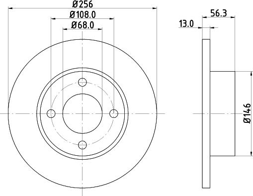 DON PCD13452 - Əyləc Diski furqanavto.az