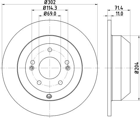 DON PCD13402 - Əyləc Diski furqanavto.az