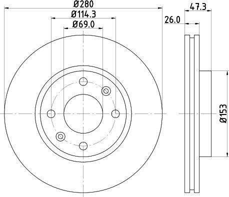 DON PCD13812 - Əyləc Diski furqanavto.az