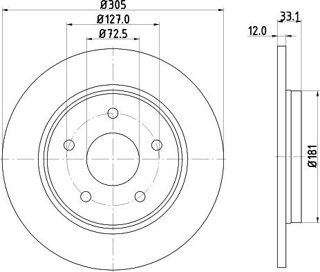 DON PCD12542 - Əyləc Diski furqanavto.az