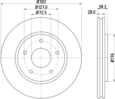 DON PCD12532 - Əyləc Diski furqanavto.az