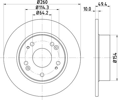 DON PCD12372 - Əyləc Diski furqanavto.az