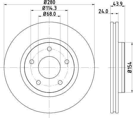 DON PCD12712 - Əyləc Diski furqanavto.az