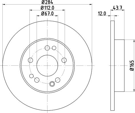 DON PCD12772 - Əyləc Diski furqanavto.az