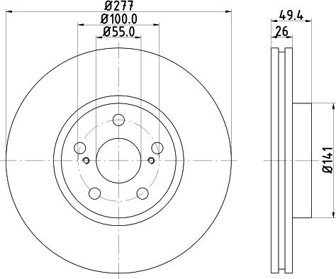 DON PCD20692 - Əyləc Diski furqanavto.az