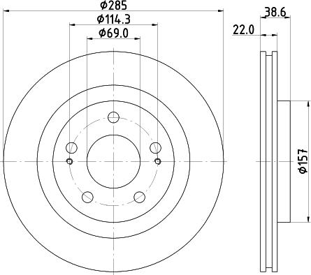 DON PCD20832 - Əyləc Diski furqanavto.az