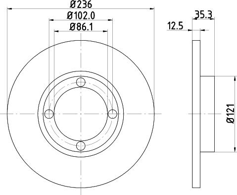 DON PCD21232 - Əyləc Diski furqanavto.az