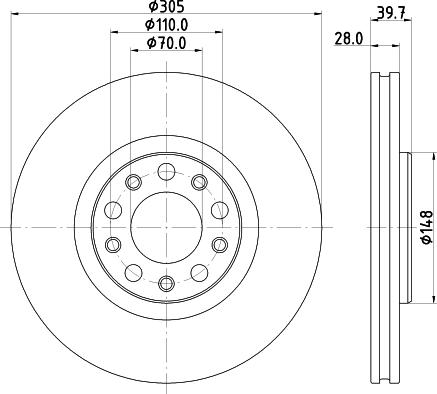 DON PCD22852 - Əyləc Diski furqanavto.az