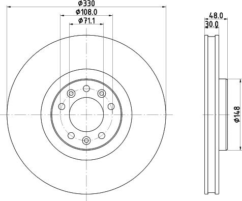 DON PCD22871 - Əyləc Diski furqanavto.az