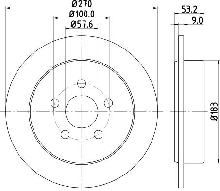 DON PCD22702 - Əyləc Diski furqanavto.az