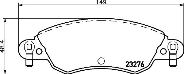 DON PCP1923 - Əyləc altlığı dəsti, əyləc diski furqanavto.az