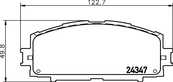 DON PCP1441 - Əyləc altlığı dəsti, əyləc diski furqanavto.az