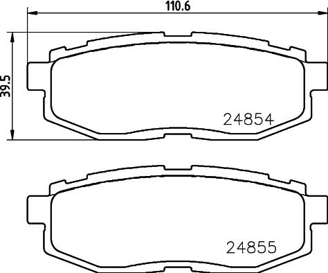 Textar TX0884 - Əyləc altlığı dəsti, əyləc diski furqanavto.az