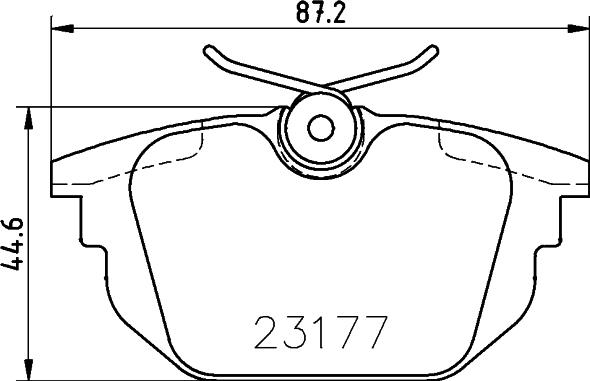 DON PCP1487 - Əyləc altlığı dəsti, əyləc diski furqanavto.az