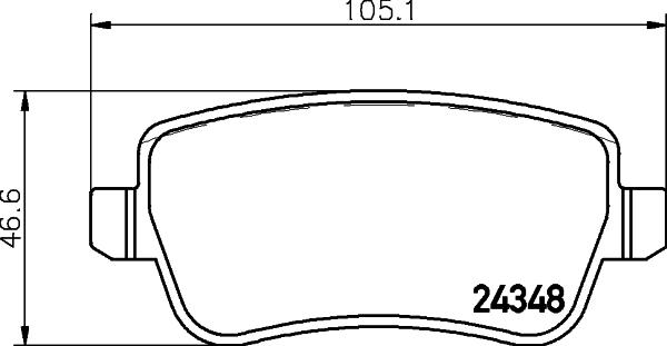 DON PCP1562 - Əyləc altlığı dəsti, əyləc diski furqanavto.az