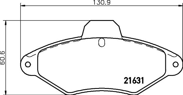 DON PCP1580 - Əyləc altlığı dəsti, əyləc diski furqanavto.az