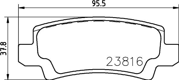 DON PCP1083 - Əyləc altlığı dəsti, əyləc diski furqanavto.az