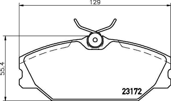 DON PCP1153 - Əyləc altlığı dəsti, əyləc diski furqanavto.az