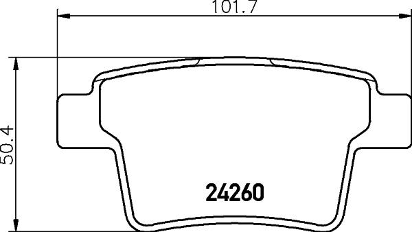 DON PCP1139 - Əyləc altlığı dəsti, əyləc diski furqanavto.az