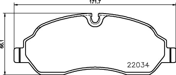 DON PCP1870 - Əyləc altlığı dəsti, əyləc diski furqanavto.az