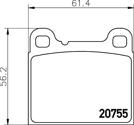 DON PCP1305 - Əyləc altlığı dəsti, əyləc diski furqanavto.az