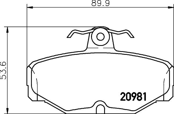 DON PCP1370 - Əyləc altlığı dəsti, əyləc diski furqanavto.az