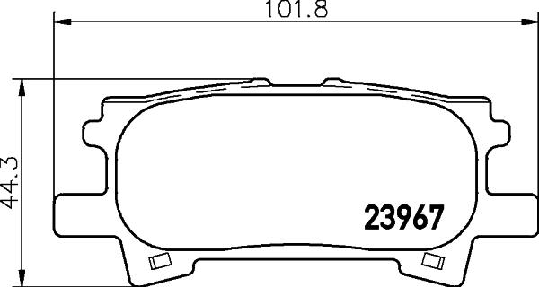 DON PCP1298 - Əyləc altlığı dəsti, əyləc diski furqanavto.az