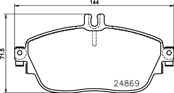 DON PCP1258 - Əyləc altlığı dəsti, əyləc diski furqanavto.az