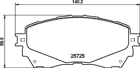 DON PCP1263 - Əyləc altlığı dəsti, əyləc diski furqanavto.az