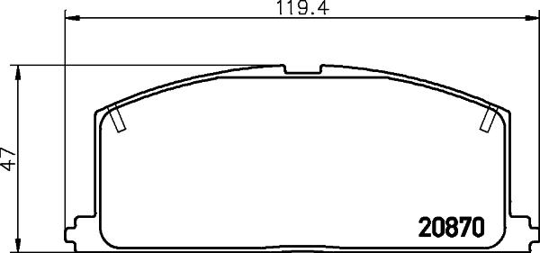 DON PCP1285 - Əyləc altlığı dəsti, əyləc diski furqanavto.az