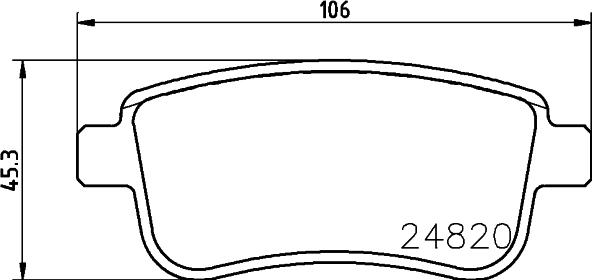 DON PCP1231 - Əyləc altlığı dəsti, əyləc diski furqanavto.az