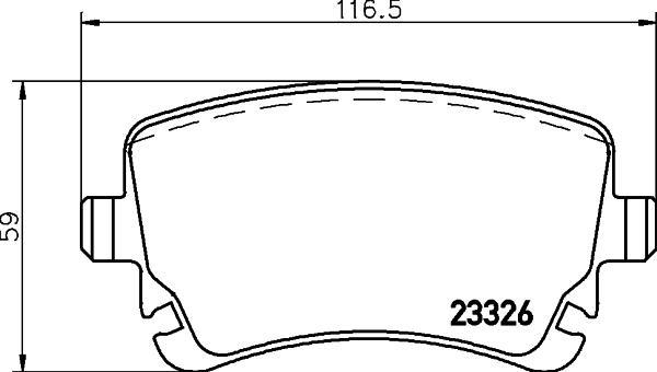 DON PCP1631 - Əyləc altlığı dəsti, əyləc diski furqanavto.az