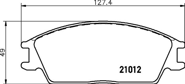 DON PCP1220 - Əyləc altlığı dəsti, əyləc diski furqanavto.az